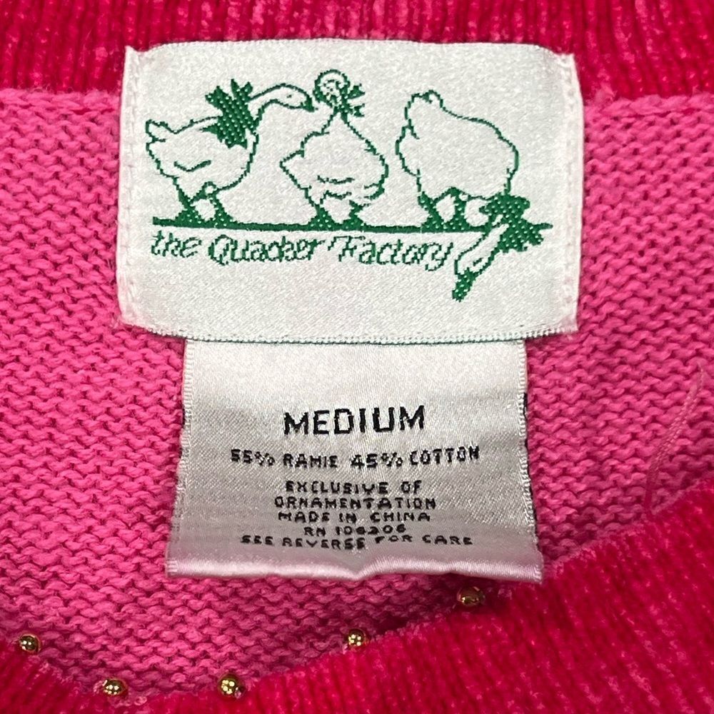 Vintage The Quacker Factory Raime Sequin Snowman Sweater Women’s Medium - Picture 2 of 7